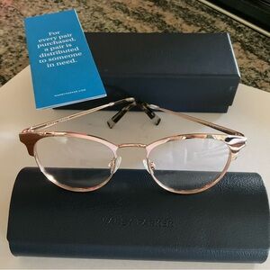 Warby Parker “Blair” Rose Gold Eyewear
